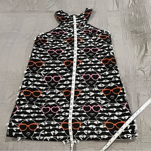 Anthropologie HUTCH Sunglass Shift Dress Embroidered Faces Size XSP - Picture 9 of 10